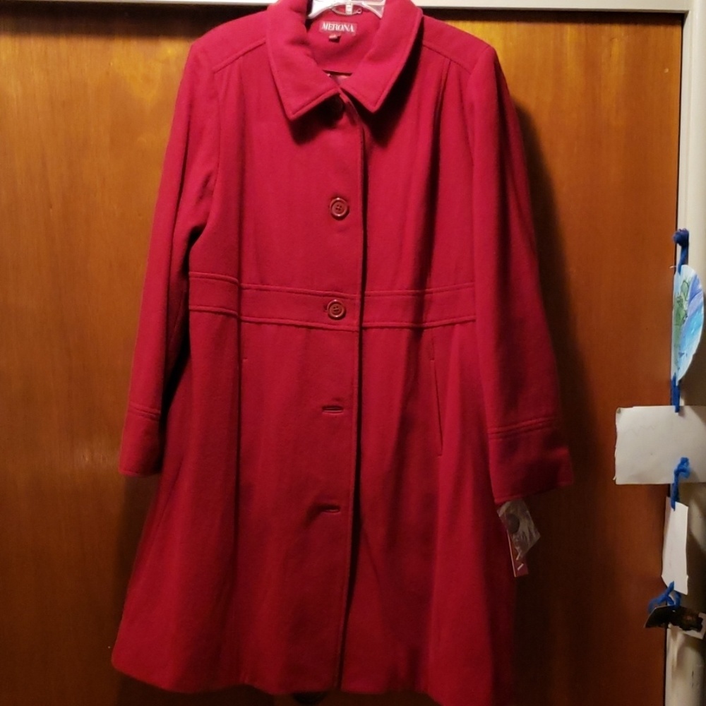 Women's Wool Blended Coat - Size 1